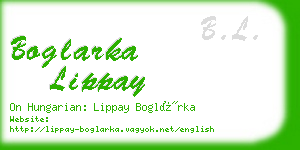 boglarka lippay business card